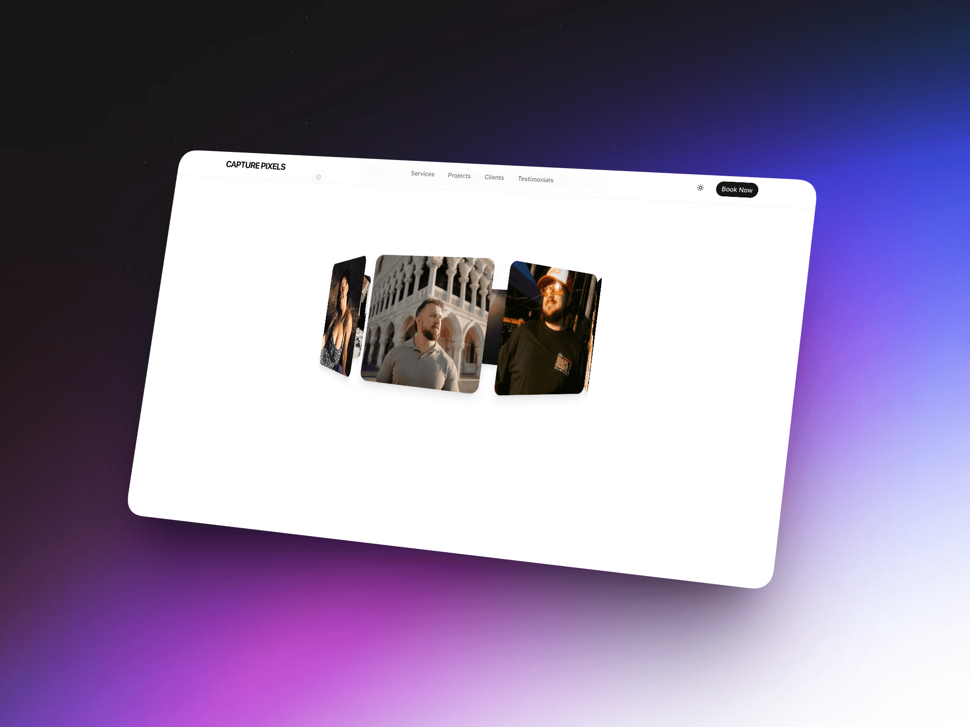 Capture Pixels — Photography Portfolio Platform - Web Development project thumbnail